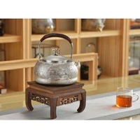 silver pot 999 sterling silver handmade tea set japanese retro teapot kettle home tea ceremony kungfu tea set 800ml