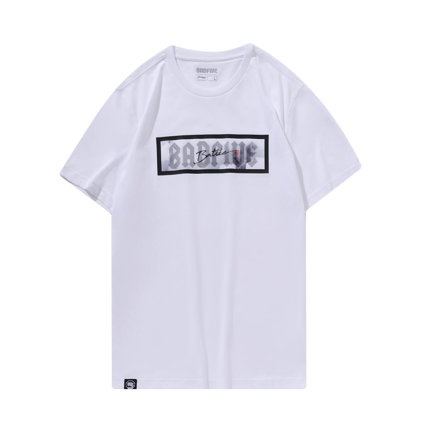 (Break Code) мужские футболки для баскетбола Li-Ning BAD FIVE Спортивная футболка из хлопка и