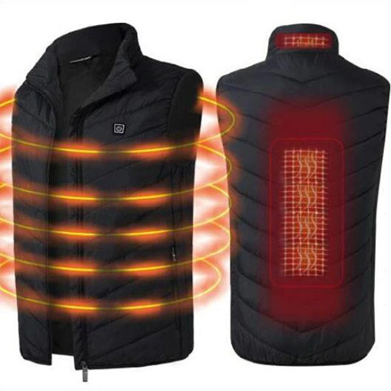 

Smart Heated Vests Electric Heated Jacket Men Women Sleevless Jacket USB Heating Jacket For Outdoor Fishing Hunting Hiking Vests