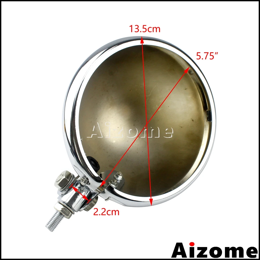 Налобный фонарь для мотоцикла хромированный 5 75 дюйма Harley Dyna Sportster XL 1200 883 Street Bob FXD -