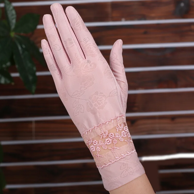 Женские перчатки для вождения Женская фотосессия короткая фотография цветочное