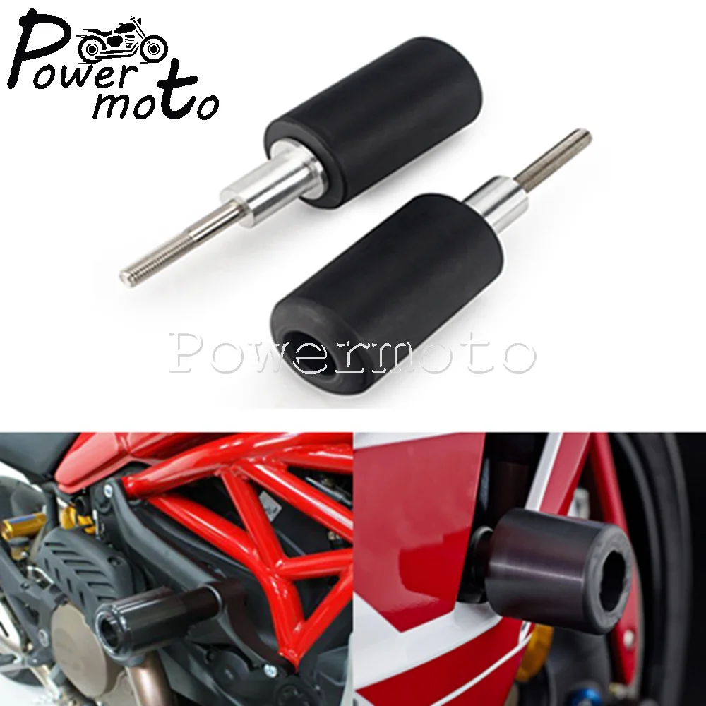 

1 пара, универсальные слайдеры рамы для мотоцикла Honda, Suzuki, Kawasaki, Yamaha, BMW, Harley