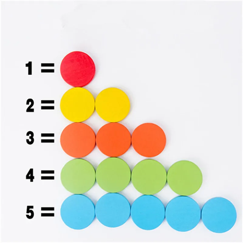 

Montessori Educational Toy Rainbow Matching Game for Toddler Wooden Color Circular Plate Sorting Stacking Cup Toy Kit