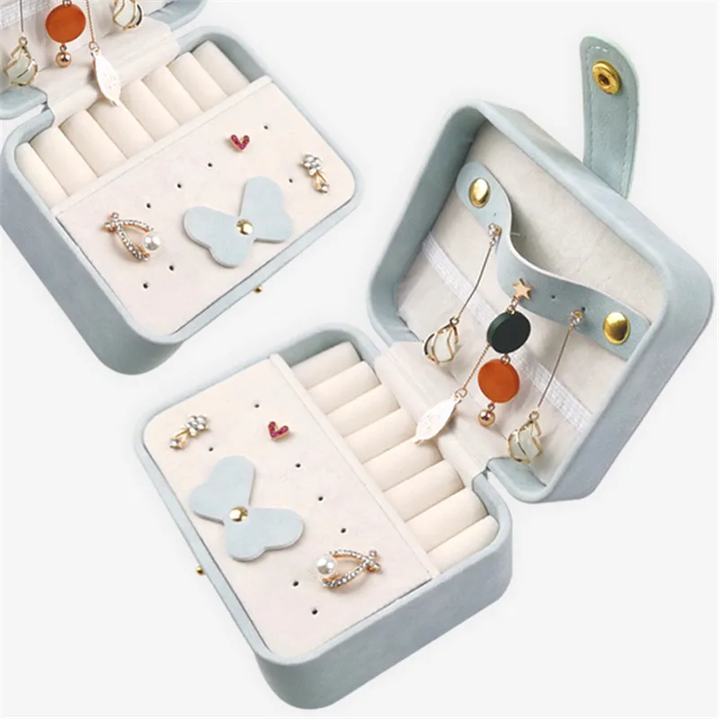 Новинка 2020 коробка для хранения ювелирных изделий кожаное кольцо с гробом серег