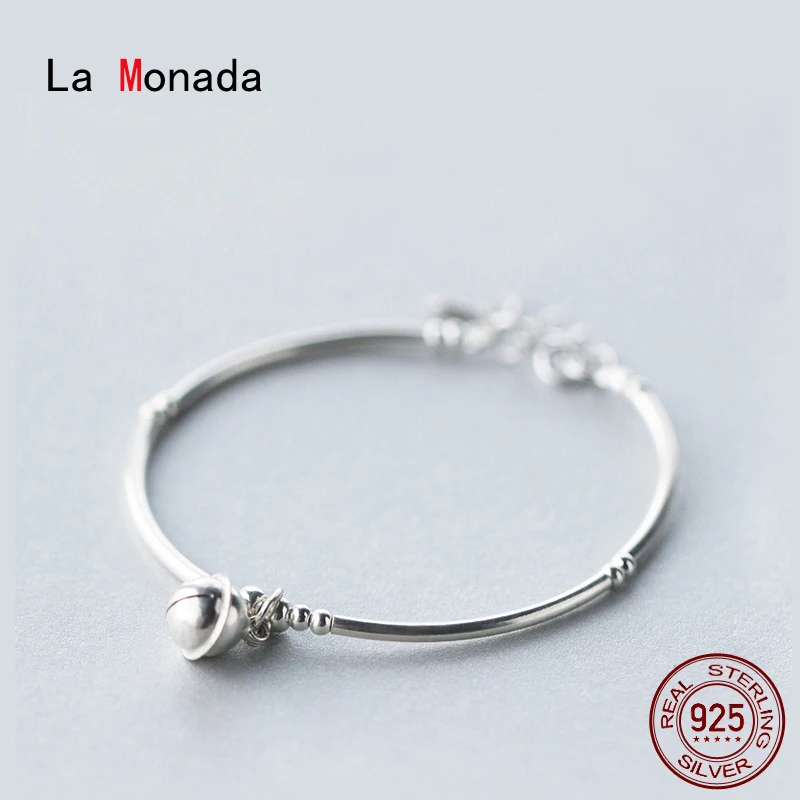 

La Monada Luxury Fine Silver 925 Jewelry Bracelet Female Woman Minimalist Bell Design Bracelets For Women Silver 925 Sterling