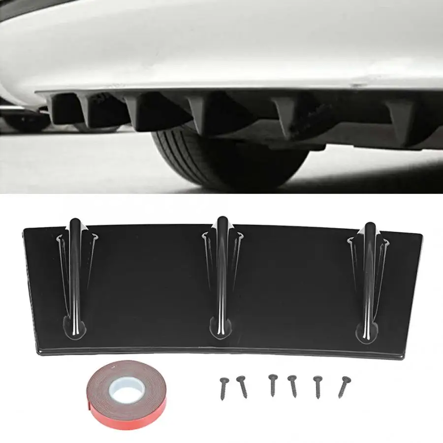 Спойлер для заднего бампера Акула 3-плавник дефлектор губ Диффузор маленький