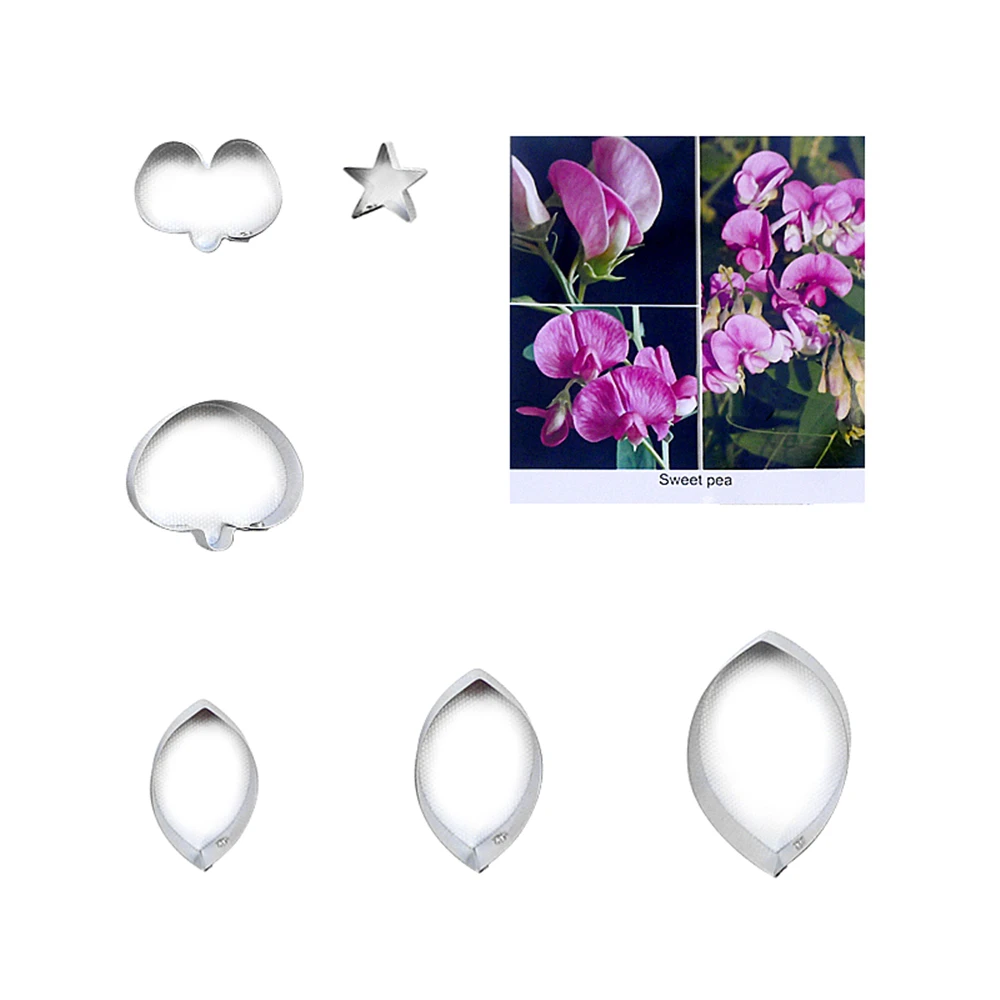 Сладкий горох сахарная мастика цветочные резаки выпечка украшения для торта