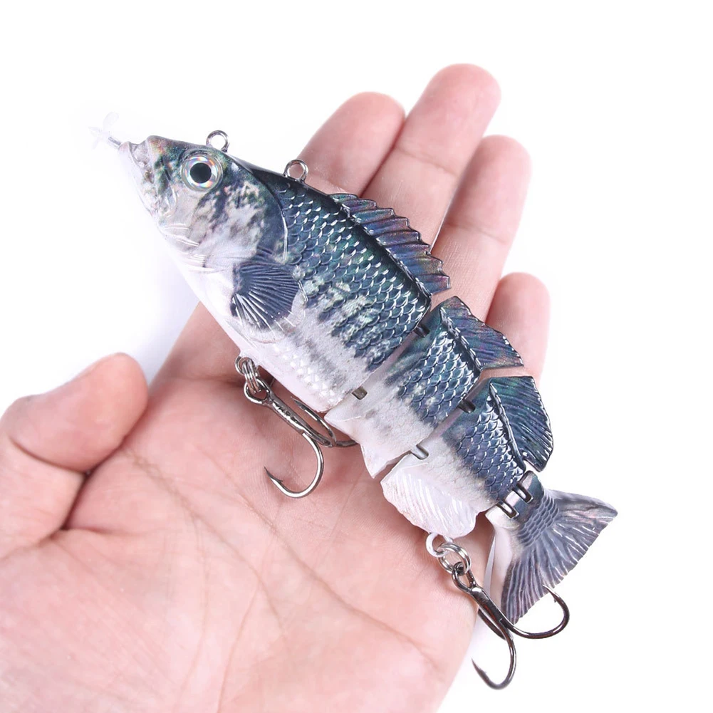 

Robotic Swimming Fishing Lures Electric Lures Robotic Wobblers Bait for 4-Segement Swimbait Flashing LED light