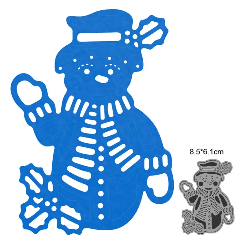 

Cutting dies Snowman New 2021 Metal Cutting Dies for DIY Scrapbook Paper and Card Making Decorative Embossing Die Cut Craft dies