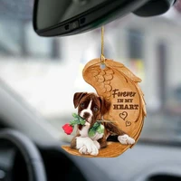 creative car hanging ornament cute acrylic dog shape hanging widget key backpack fashion dog pendant decoration accessories