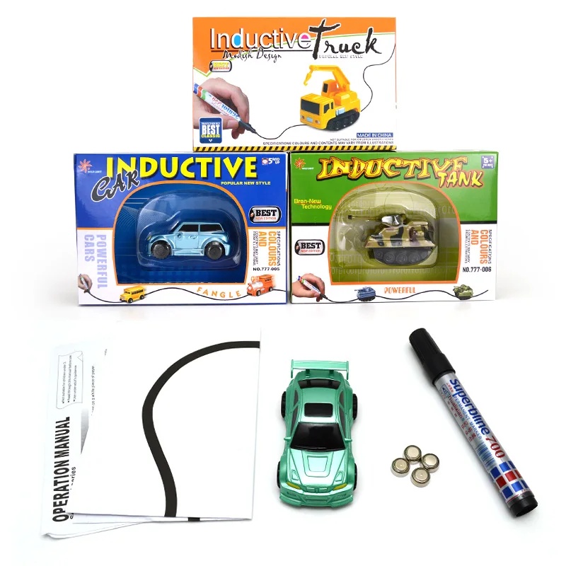 

Line Following Tank Induction Educational Inductive Toys Tank Truck Machine Follower Diy Diecast Vehicle