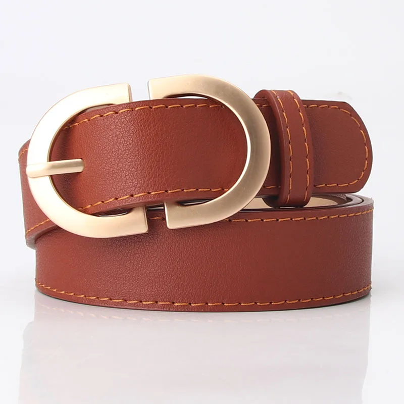 

Ladies belt PU simple all-match simple boutique ladies belt ins wind casual metal buckle student belt jeans dress
