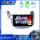 Carplay 8G + 128G Android 11 для HONDA FIT JAZZ 2008-2013 Автомагнитола мультимедийный стерео плеер WiFi GPS-навигация без DVD