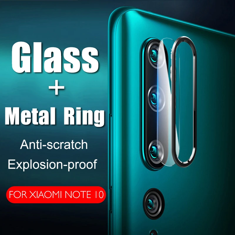 Защитное стекло + металлическая линза для камеры Xiaomi Mi Note 10 Pro Plus 10Pro CC9 redmi k20 9 9T |