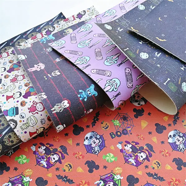 20*33 см, наряды для Хэллоуина, A4 с рисунками героев мультфильма Синтетическая кожаная ткань для DIY аксессуары BHY788