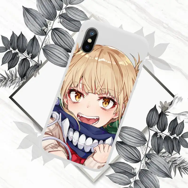 

Himiko Toga My hero academia anime Phone Case Candy Color for iPhone 6 7 8 11 12 s mini pro X XS XR MAX Plus