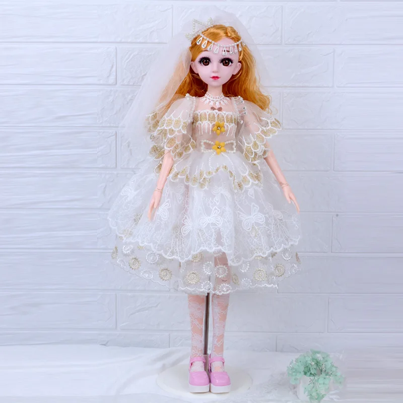 Мини кукла 3D реальные глаза 60 см разговор музыка умное пение платье принцессы