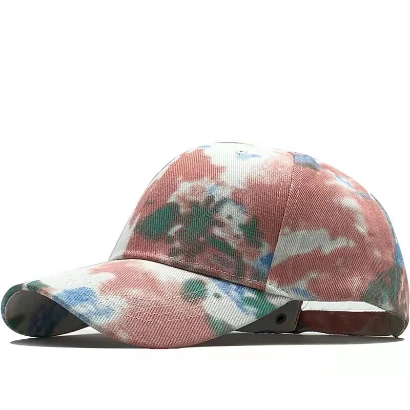 

New Baseball Cap Men Women Tie dye Trend Snapback Hat Outdoor Adjustable Caps Spring Summer Lovers Sun Cap Gorras Bone
