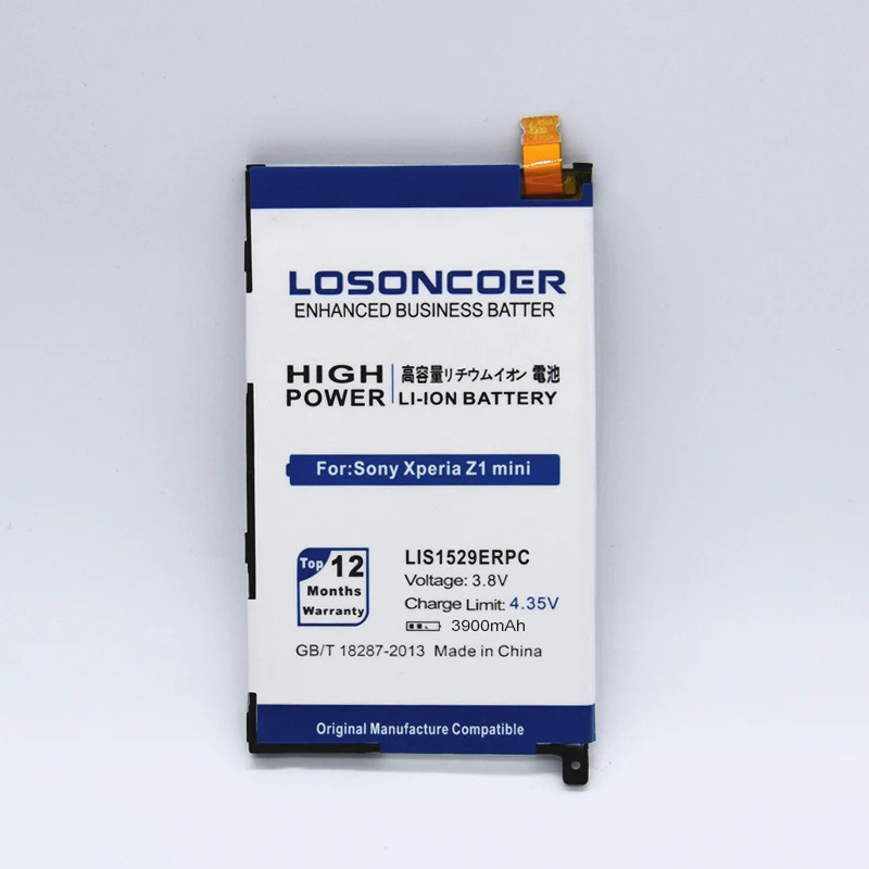 LOSONCOER 3900 мАч LIS1529ERPC батарея мобильного телефона для sony Xperia Z1 мини батарея Z1mini D5503 Z1 Compact M51w