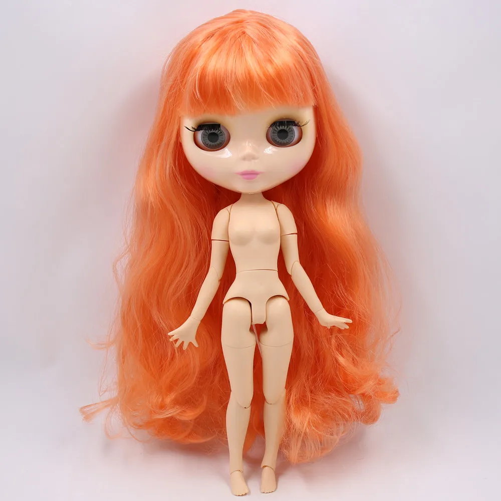 nude doll ICY Blyth Кукла № 2 глянцевое лицо натуральная кожа суставное тело 1/6 BJD Специальная цена 1/4 BJD, Pullip, Jerryberry, Licca игрушка подарок - Цвет: nude doll