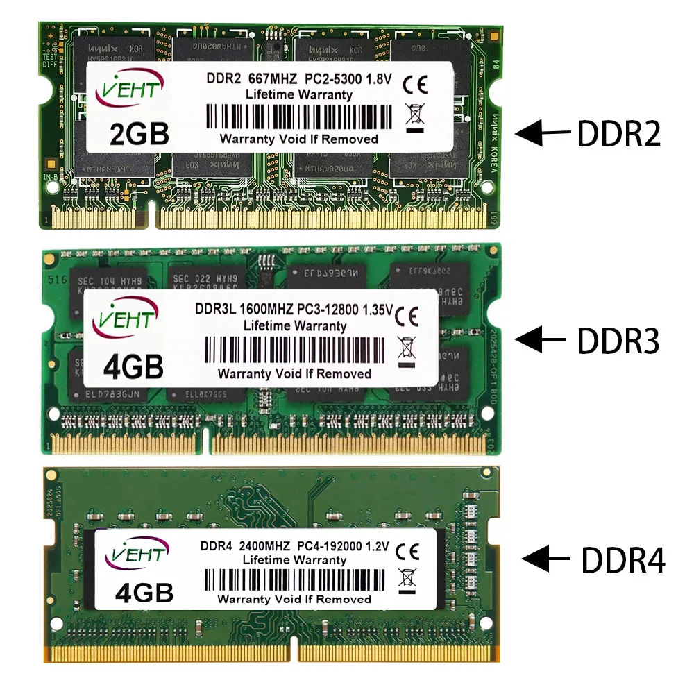 DDR2 DDR3 DDR4 8 ГБ 4 ГБ 16 ГБ 1600 2400 2666 2133 3200 DDR3L 204Pin SODIMM оперативная память для ноутбука DDR2 DDR3 RAM 260PIN RAM ddr4 8 Гб