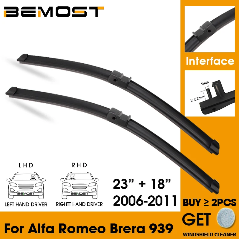 

Автомобильный стеклоочиститель лобовое стекло резиновая силиконовая сменная щетка для Alfa Romeo Brera 939 2006-2011 23 "+ 18" автомобильные аксессуары