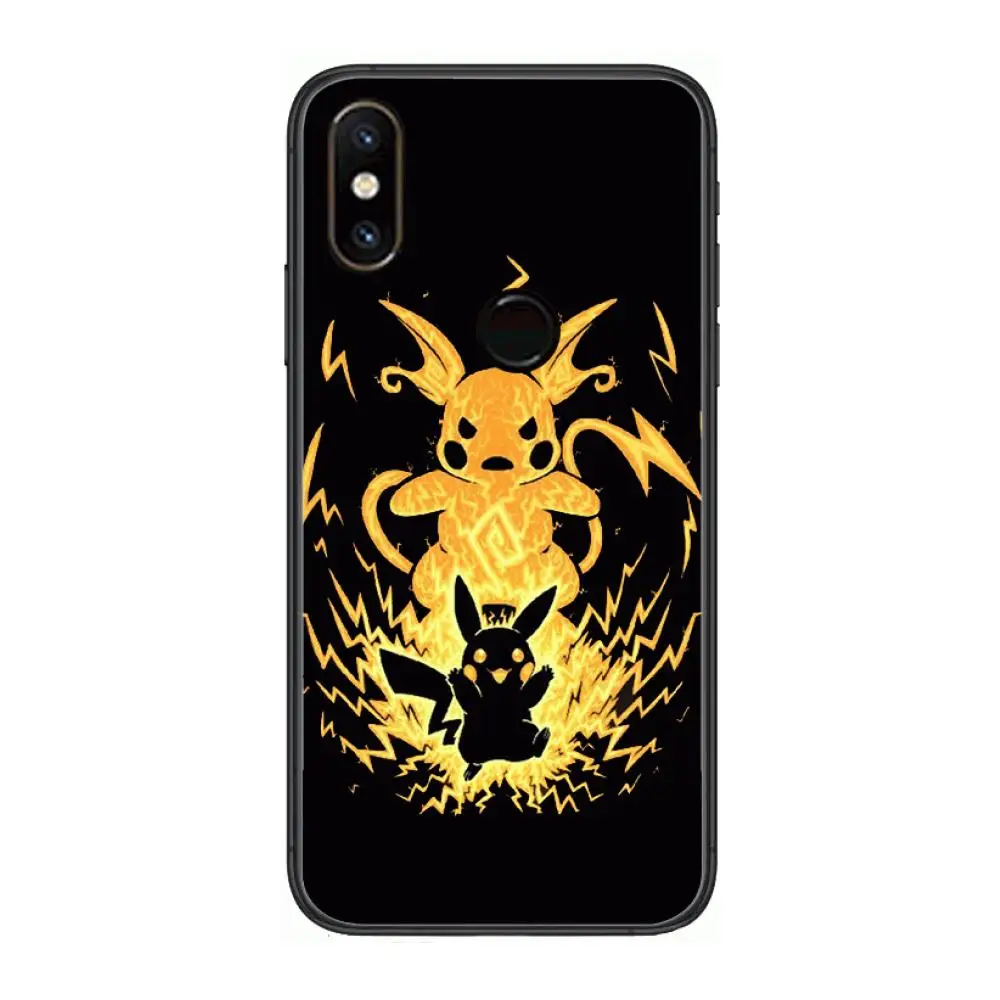 

HD-Pokemon Phone Case For xiaomi M2 C3 X3 F2 Lite NFC 6 5 x Poco k30 Pro Anime Black Cover Silicone Back Pretty