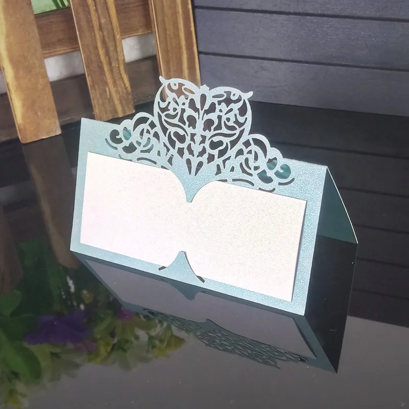 

100 Pcs laser cut place card wedding business card guest name place place card wedding party table decoration supplies 6ZZ46