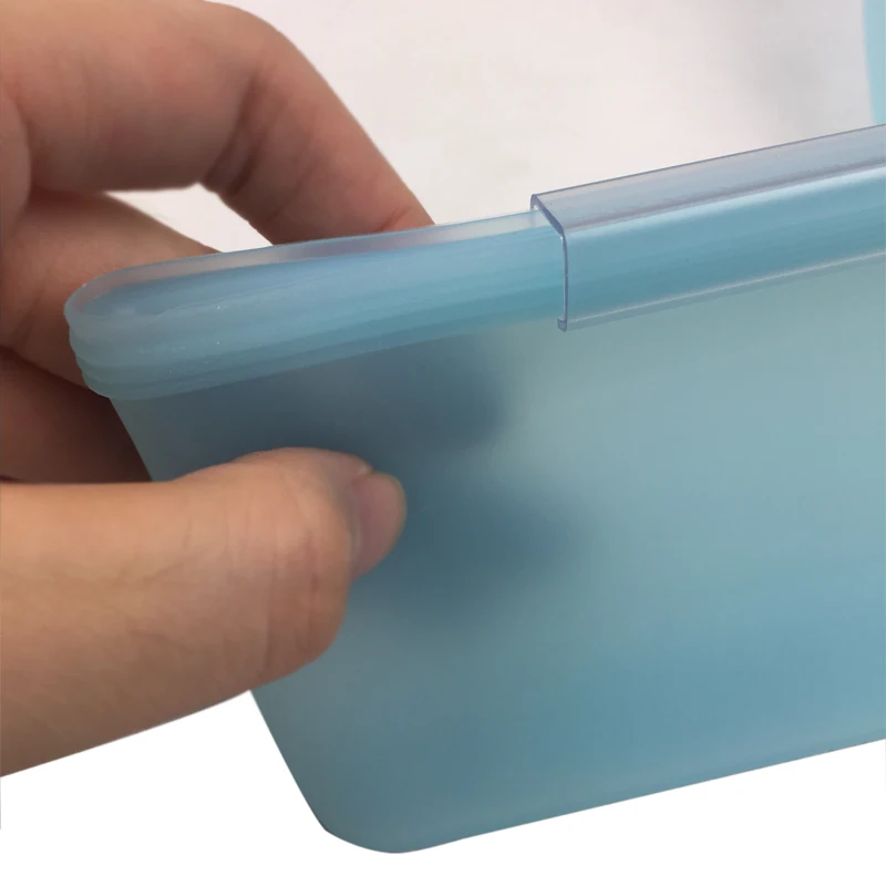 Кухня Многоразовые Силиконовые Ziplock Сумки Пищевой Замораживатель Сумка Холодильник Организатор Хранения Печати Фрукты Овощной Контейнер Бутерброд Сумка