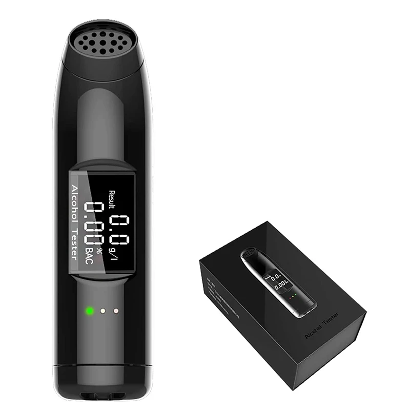 

Portable Non-Contact Breathalyzers Digital Display Screen for Personal & Professional Use USB Rechargeable BAC Tester