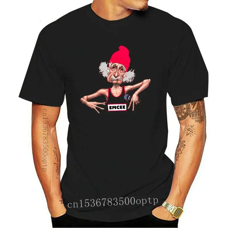 

2019 Male Best Selling Ainstain Emcee Hip Hop Microphone Checher Funny Joke Men T Shirt Tee Summer Tee Shirt