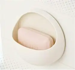 

1PCS Cute Eggs Design Soap Dishes Toothbrush Holder Cup Wall Mount Sucker Toothbrush Holder Suction Hooks