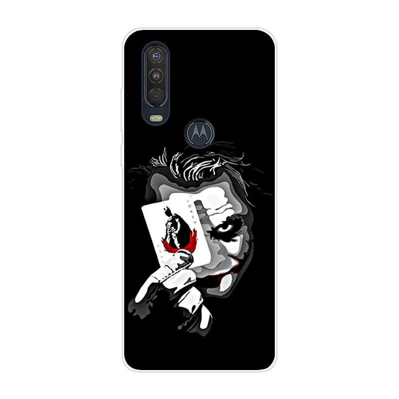 Для Motorola One Action чехол 6,3 ''мультяшная мягкая ТПУ Силиконовая задняя крышка для MOTO One Action OneAction чехол для телефона funda One Vision