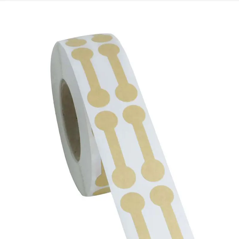 500 шт. коричневые ценники наклейки ювелирные изделия круглые штанги этикетки