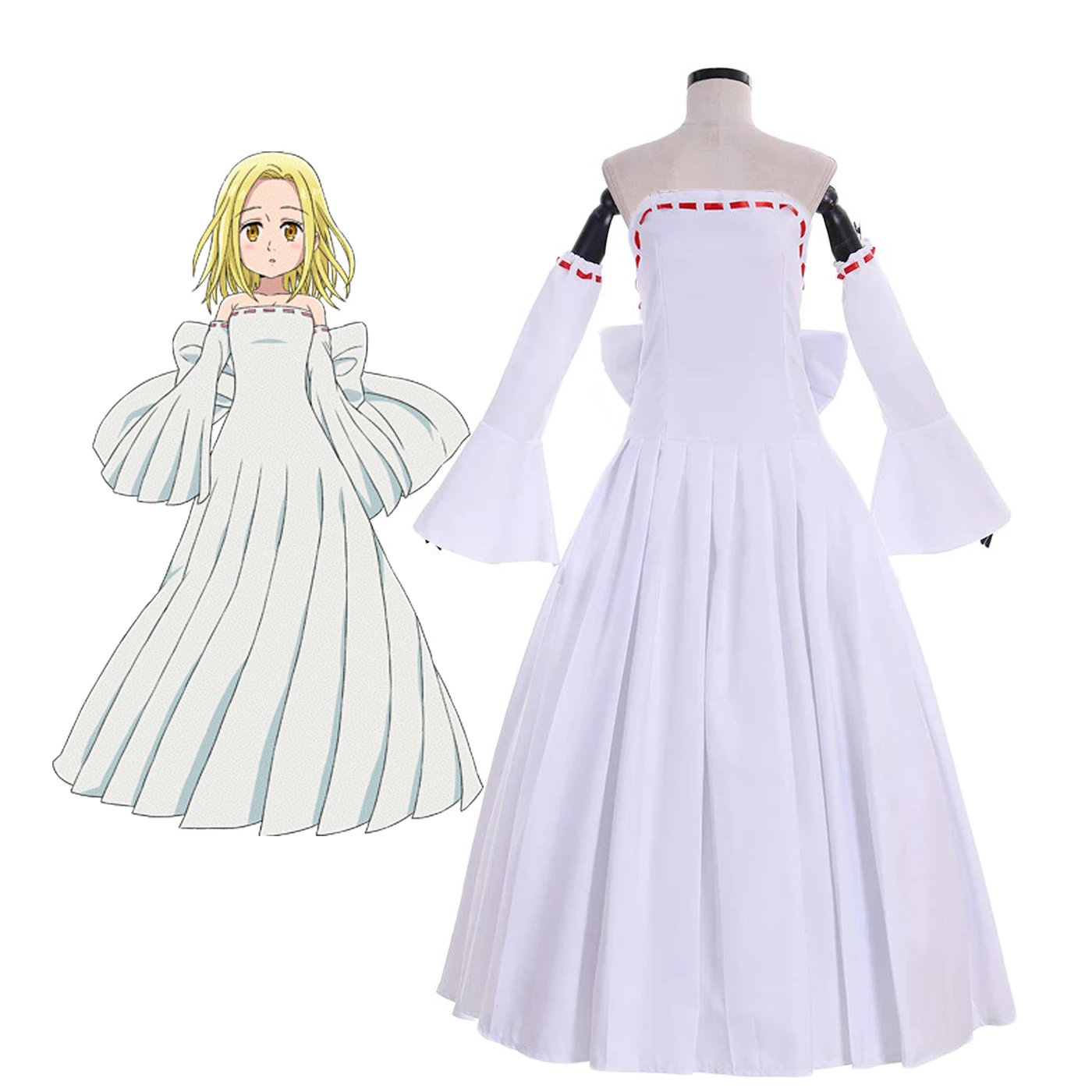Nanatsu no Taizai Elaine платье для косплея семь смертных грехов Косплей Костюм на