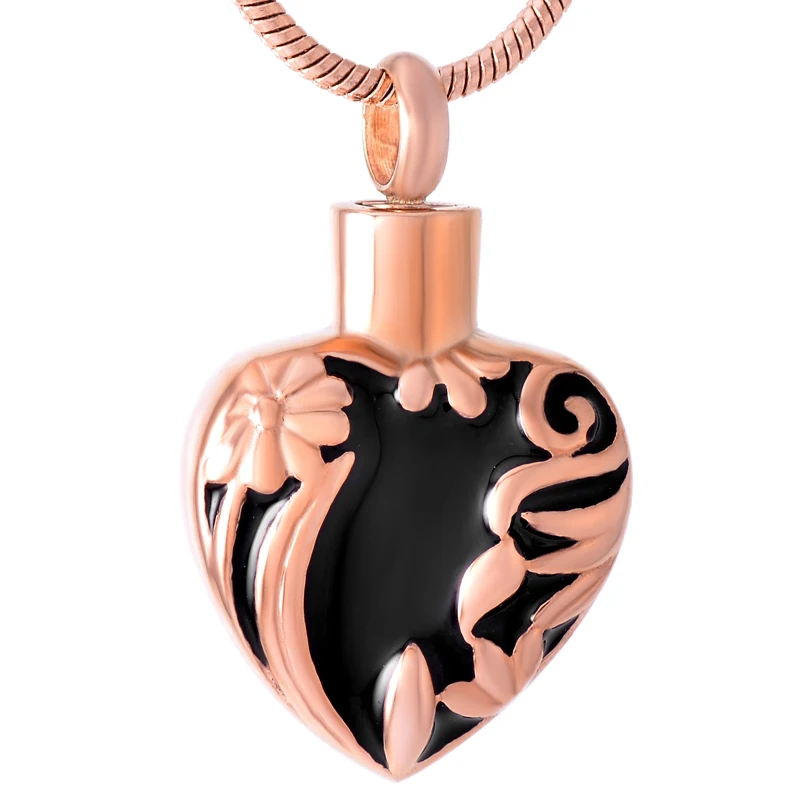 Красивая Хризантема сердце кулон ожерелье пепел keepsake pet memorial cremation ювелирные