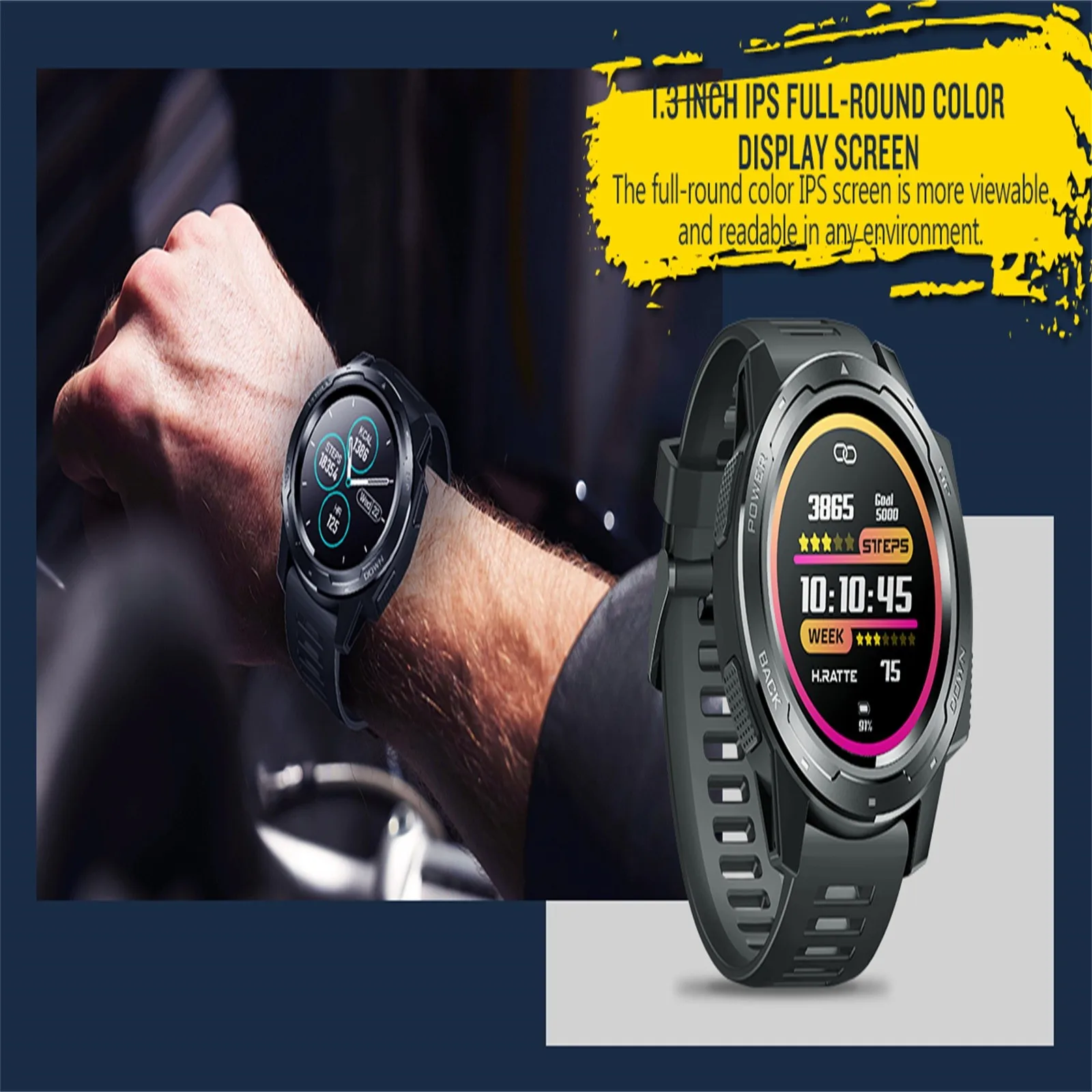 

Zeblaze Vibe 5 Ip67 Waterproof Heart Rate Long Battery Life Color Display Screen Multi-sports Modes Fitness Tracker Smart Watch