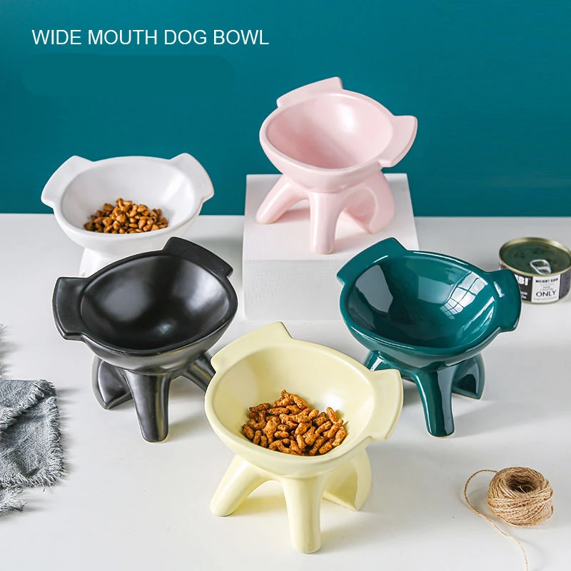 Роскошная керамическая миска для кошек собаки домашних животных чашек щенков