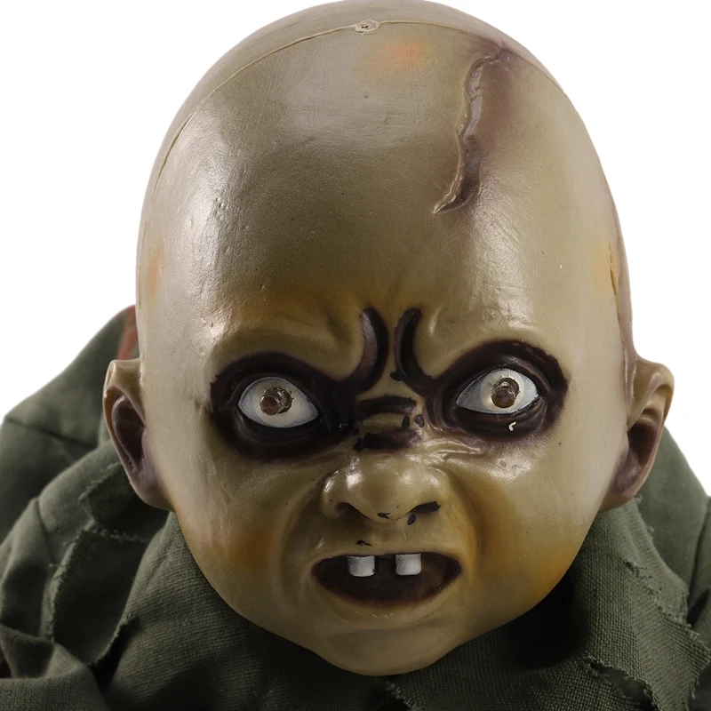 

Animated Crawling Baby Zombie Scary Ghost Babies Doll Haunted Halloween Decor Props Supplies