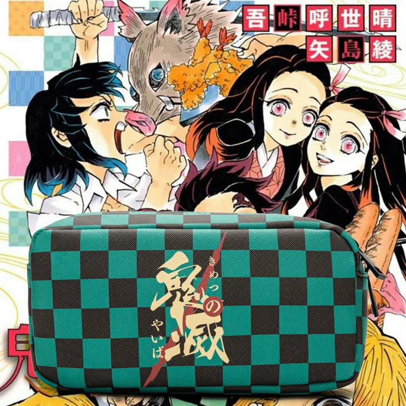 Kimetsu No Yaiba Demon Slayer Kamado Nezuko Tanjirou маскарадный Карандаш Чехол-карандаш косметичка для