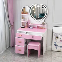 makeup table furniture vanity table with drawers mirrored dresser furniture bedroom modern wooden