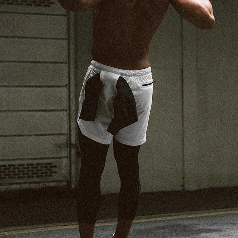 Повседневные мужские эластичные спортивные брюки со средней посадкой