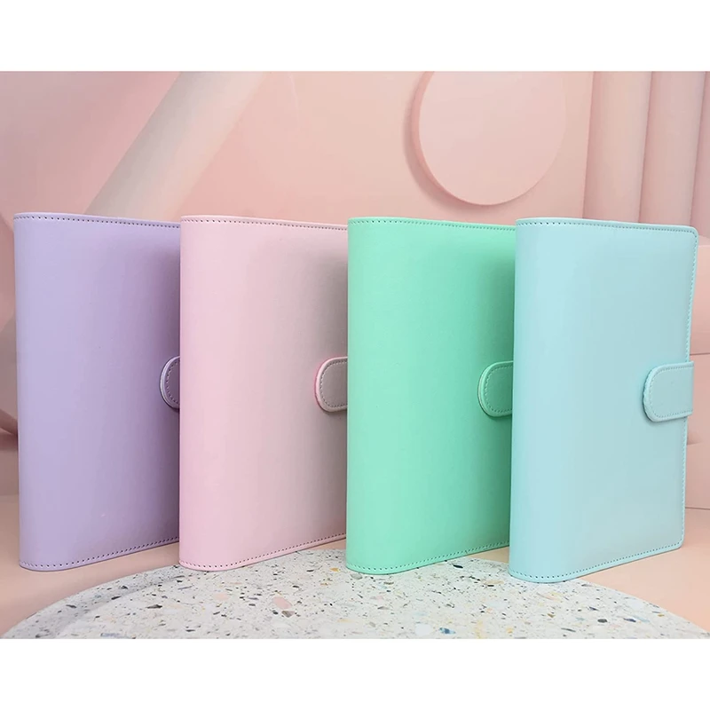 

A6 Binder Pockets,Can Be Filled with 6 Round Binder Sets, Suitable for Personal Planning Notepads, Budget Binders