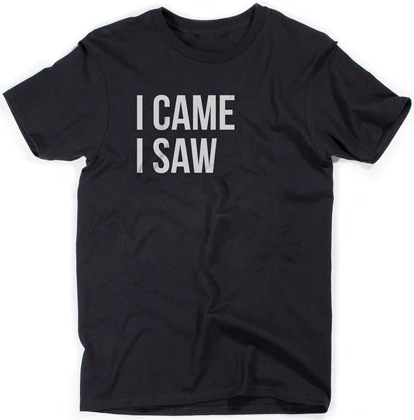 

English Alphabet I Came I Saw Men's Tees Simple Letter Style T-shirt Novel Men's T-shirts summer t-shirts Short Sl