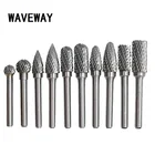 Набор фрез Waveway 6 мм, из быстрорежущей стали, твердосплавные сверла для фрезерования Dremel, дерево, камень, металл