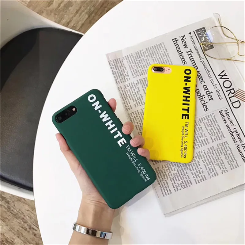 Модный белый чехол для телефона iPhone SE 5s 6s 6 S 7 Plus 8 8plus X брендовый чехол Coque Funda для iPhone Xs Max iPhone7 6,5
