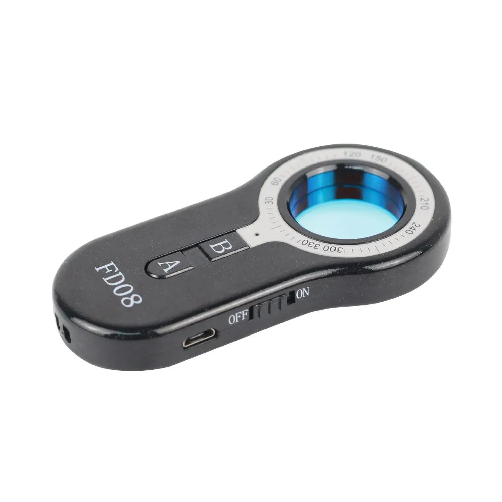 

FD08 Camera IR Scanner Wireless Anti-Spy Detector Cameras Finder Privacy Protect Home Security Device