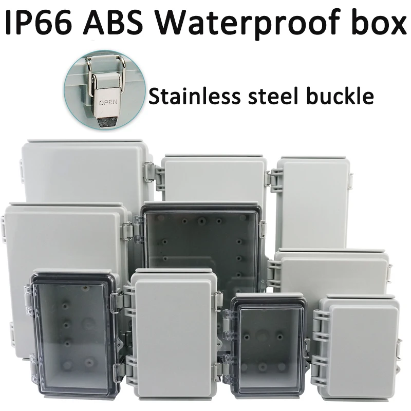 IP66 Electric Project Box w buckle ABS водонепроницаемый распределительный бокс, пластиковый распределительный чехол IP66 Electric Project Box w buckle ABS водонепроницаемый распределительный бокс, пластиковый распределительный чехол