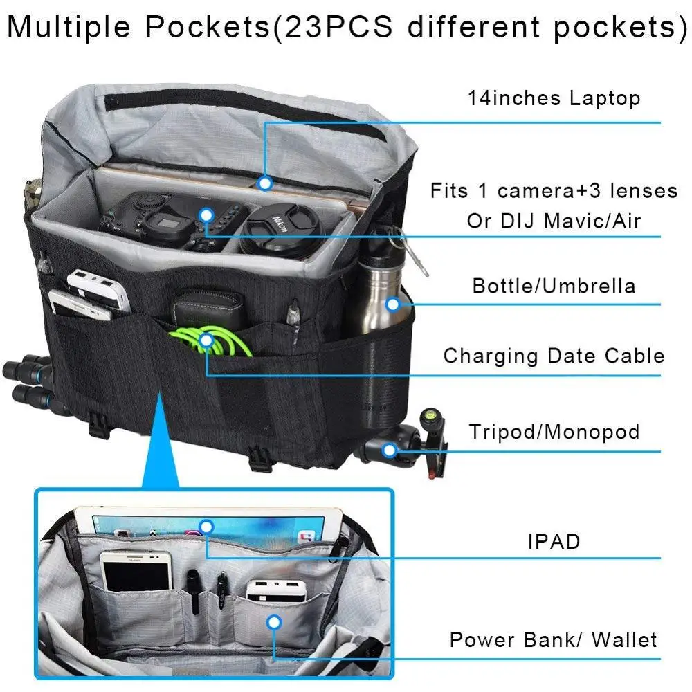 Камера Чехол Слинг Дорожная сумка на плечо сумка-мессенджер для sony A9 A7S A7 A7R IV III II