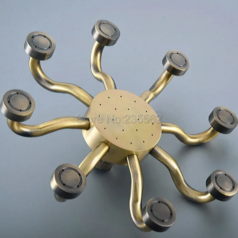 Винтажная Античная бронзовая насадка для душа в стиле ретро верхняя